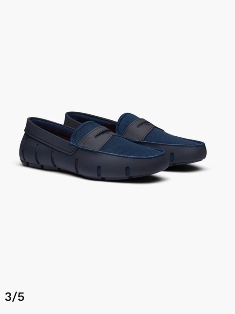 Swims Mens Penny Loafers Size Men’s 12 Color Navy Blue/ Black
